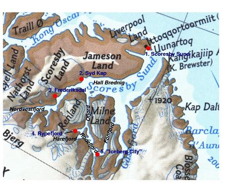 Iceland And Greenland Locations