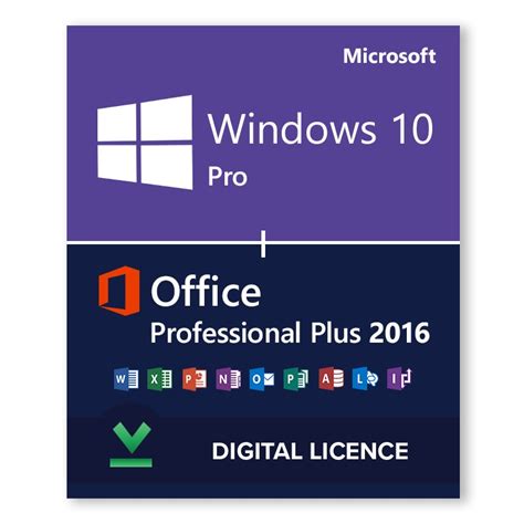 Windows 10 Pro Microsoft Office Professional Plus 2016 Pachet De