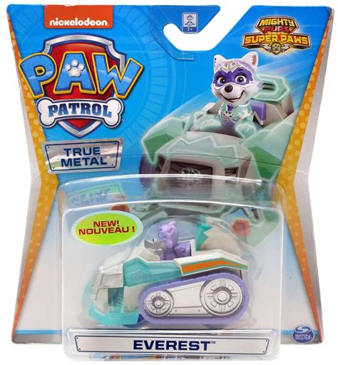 Paw Patrol Mighty Pups Super Paws True Metal Everest Diecast Car Mighty