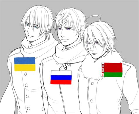 Nyo Ukraine Russia And Nyo Belarus Belarus Hetalia Hetalia Russia