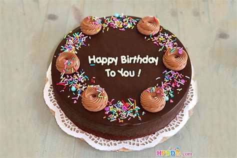 Happy Birthday Chocolate Cake With Name Edit