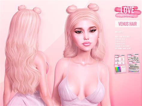 Second Life Marketplace Love Venus Hair Fatpack