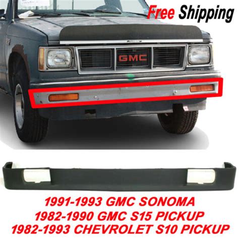 For 1982 1993 Chevy S10 Gmc S15 New Bumper Lower Valance With Fog