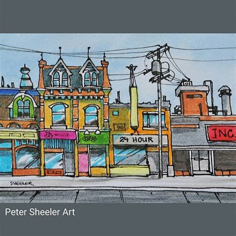 Peter Sheeler On Instagram Urbansketch Of Toronto From Last December