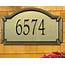Custom Home Address Plaque With 55 Numbers Metallic Colors