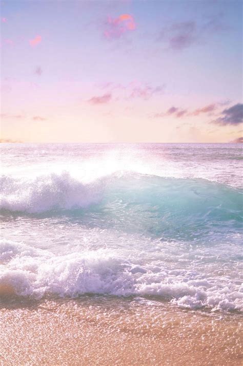 Pink Ocean Iphone Wallpaper Nature Beach Ocean