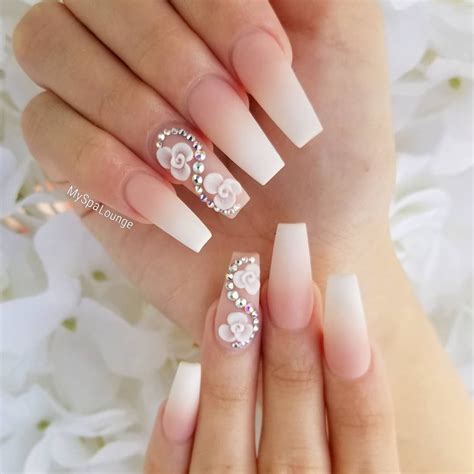 60 elegant 3d flower nail art designs 3d flower nails flower nails quinceanera nails