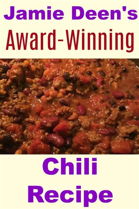 Grated parmesan cheese, lump crabmeat, pepper, old bay seasoning and 9 more. How to Make Jamie Deen's Award-Winning Chili Recipe with ...