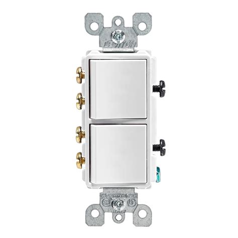 Interruptor Doble Decora D Conmutacion A V Blanco Leviton