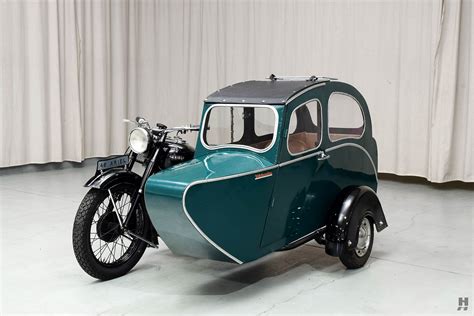 1948 Ariel Square Four Motorcycle With Sidecar