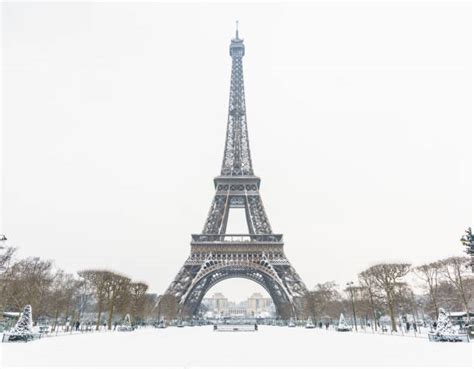 Eiffel Tower Snow Stock Photos Pictures And Royalty Free Images Istock