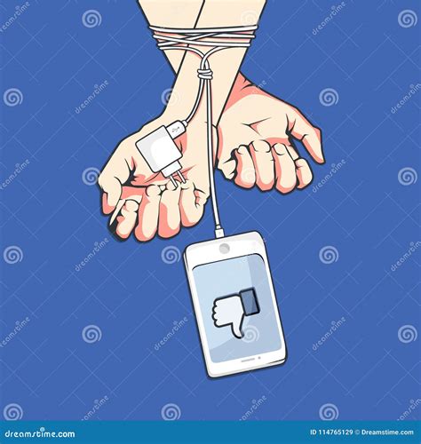 social media smartphone addiction editorial stock image illustration of design hand 114765129