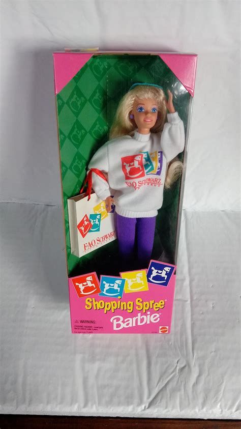 mattel barbie at shopping spree fao schwarz barbie doll etsy