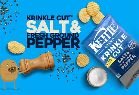 Krinkle Cut Salt And Fresh Ground Pepper Kettle Brand
