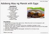 Filipino Recipe And Procedure