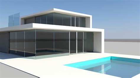 Maya Tutorial Modeling A Modern Villa House Styles Maya Modeling