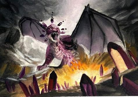Dragon Daméthyste Illustration Magic