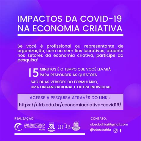 Impactos Da Covid 19 Na Economia Criativa