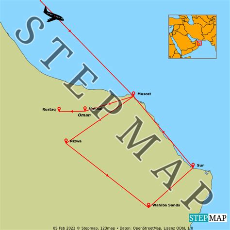 Stepmap Oman Rundreise Landkarte F R Oman Hot Sex Picture