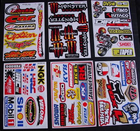 Shop mountain bike stickers created by independent artists from around the globe. Accessories - 6 SHEETS STICKERS VINYL MONSTER ENERGY PIT ...