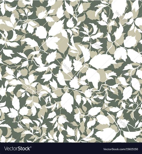 Abstract Leaf Lush Floral Seamless Pattern Leaves Vector Image