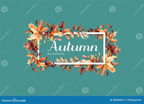 Hand Drawn Autumn Leaves Background Vector Design Stock Vector