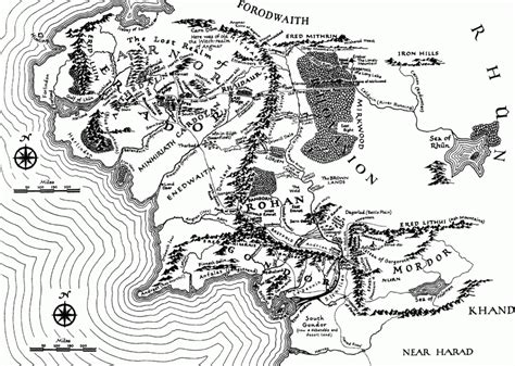 Map Of Middle Earth 9th In 2019 Middle Earth Map Silmarillion