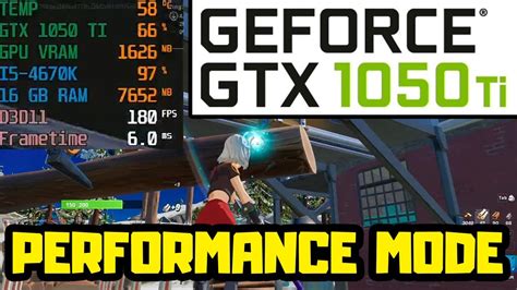 Gtx 1050 Ti Fortnite Chapter 3 Performance Mode 1080p Youtube