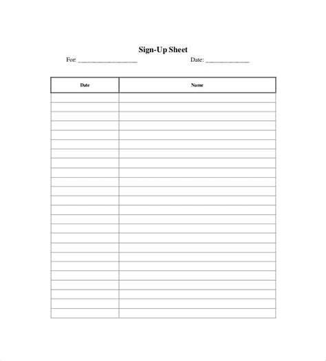 Template Excel Sign Up Sheet Pdf Get Images