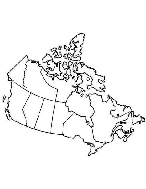 Canada Map Coloring Page Download Free Canada Map Coloring Page For