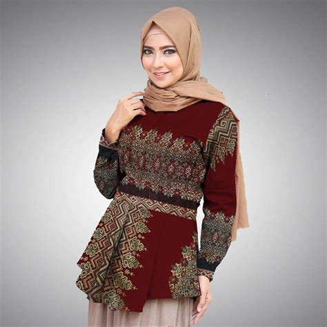 Model Baju Batik Terbaru 2022 Wanita Berhijab Homecare24