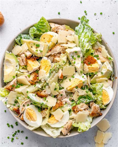 Chicken Caesar Salad Recipe Healthy Recipes Healthy Fitness Meals Low Carb Chicken Salad