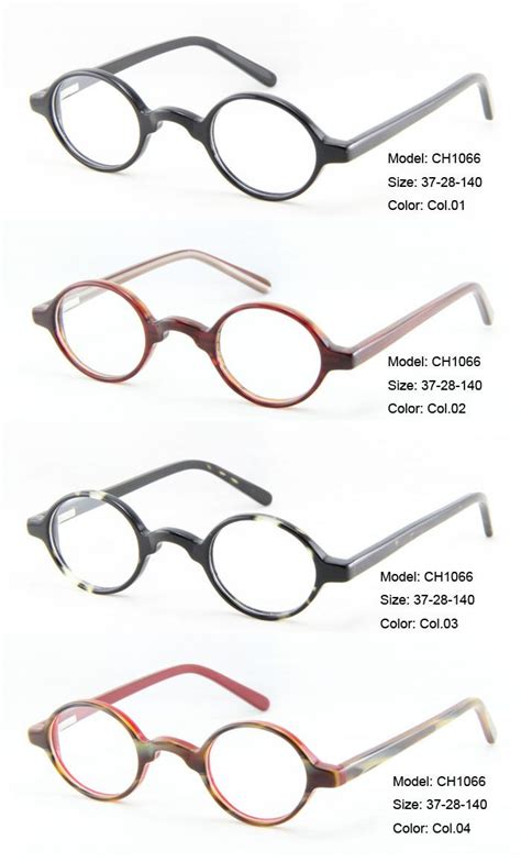 wholesale high quality round eyeglasses frames retro small glasses frames acetate for men and