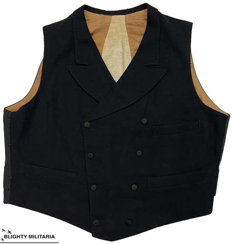 Original Victorian Double Breasted Waistcoat Size 42