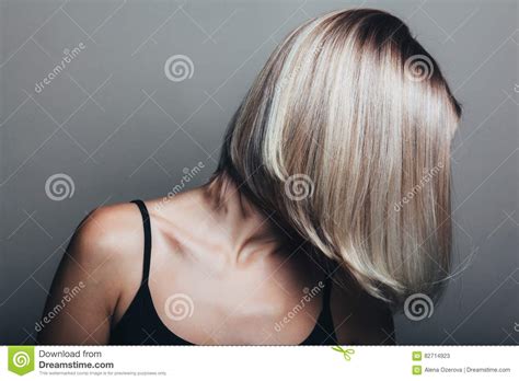 Bob Haircut Stock Image Image Of Hair Colour Model 82714923