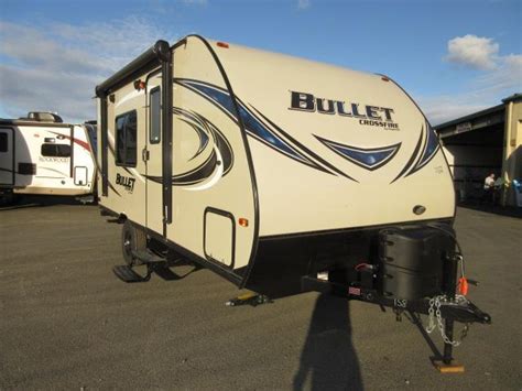 A murphy bed could be the ideal solution for such tight quarters as it has a small footprint yet very functional when hosting guests. Keystone Bullet Crossfire 1800rb RVs for sale