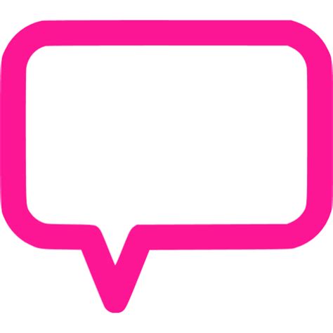 Deep Pink Comments Icon Free Deep Pink Comment Icons