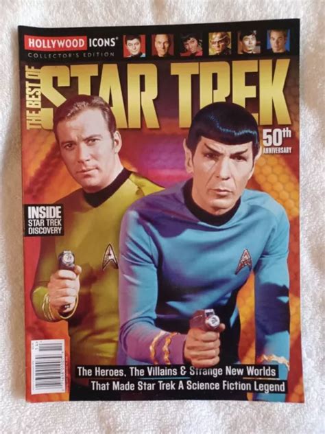 best of star trek 50th anniversary magazine hollywood icon collector edition 0 99 picclick
