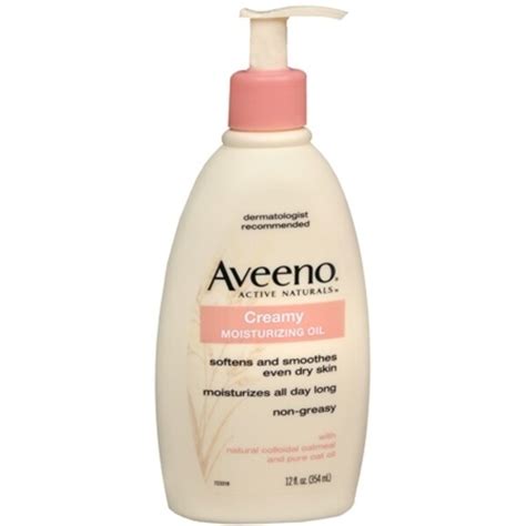 Shop Aveeno Active Naturals Creamy Moisturizing Oil 12 Oz Free