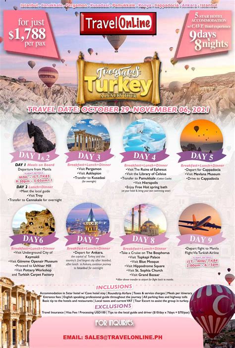 2021 TURKEY ALL IN TOUR PACKAGES TravelOnline Philippines