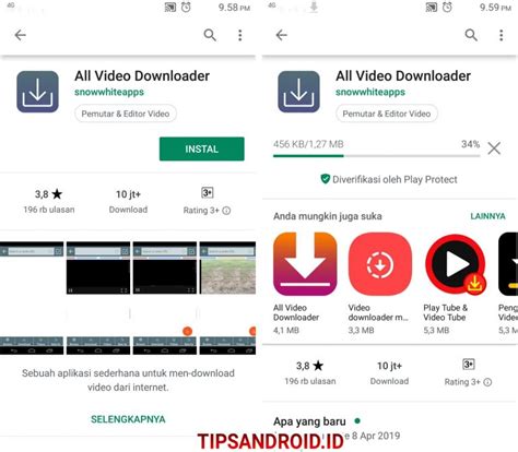 Dengan aplikasi ini, anda akan memiliki saluran. Aplikasi Untuk Download Semua Video di Situs Website Android - Tipsandroid.ID