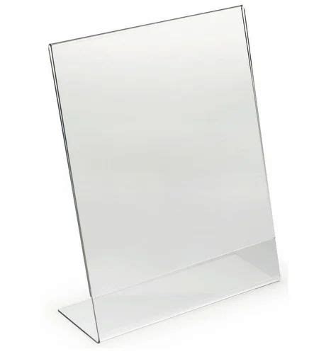 Cg Clear Acrylic Display Stand A4 Paper Holder Rs 225 Unit Crazy