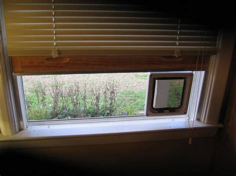 Install the appropriate fixtures to keep your cats from damaging window screens or falling from upstairs the window grille guards are the same ones used for screen doors. Large Clear Plexiglass Window Mounted Cat Door by ...