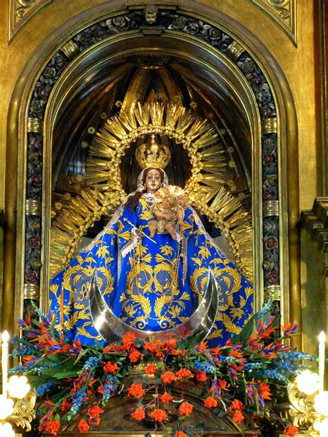 Imagen De La Santísima Virgen Del Rosario Altar Mayor Del Flickr