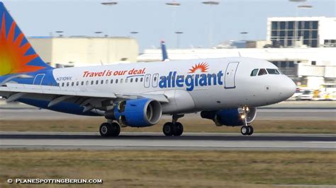 Planespottingberlin Allegiant Air Airbus A319 N310nv Landing At Los