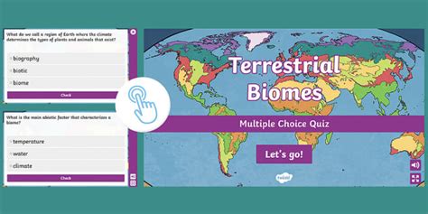 Terrestrial Biomes Interactive Quiz For Th Th Grade