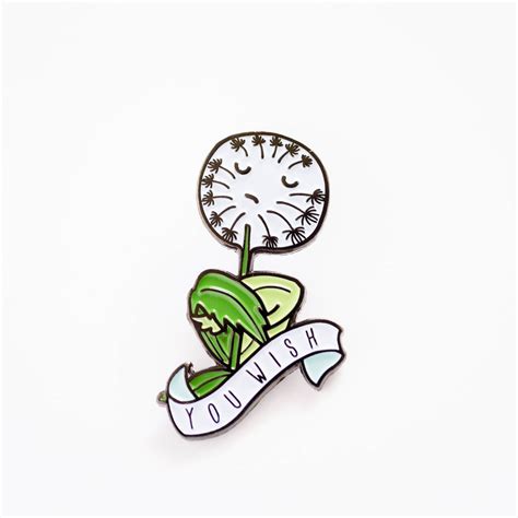 You Wish Dandelion Soft Enamel Lapel Pin In 2021 Pin And Patches