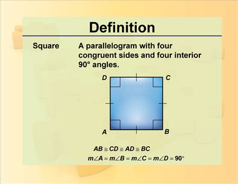 Definition Geometry Basics Square Media4math