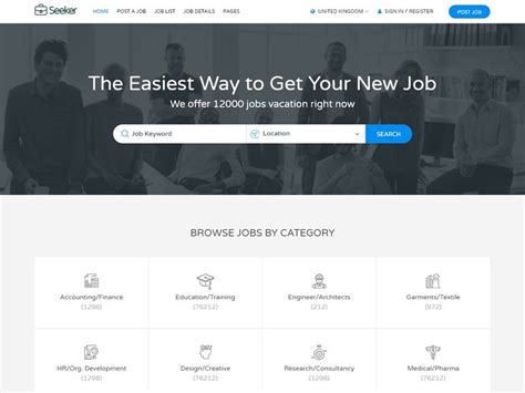 Best Job Board Html Website Templates Vrogue Co