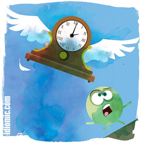 Il Tempo Vola In Inglese - 'Time flies' illustrated at Idiomic.com: definition, example, and origin